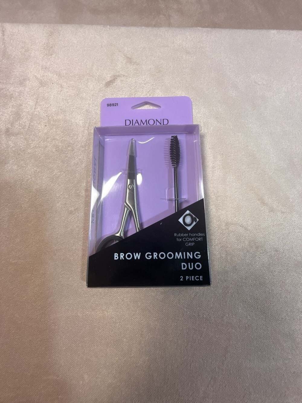 Diamond Brow Grooming Duo 2 Piece Stainless Steel Professional New (box A2)